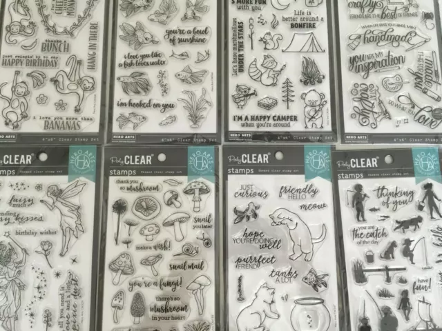 Hero Arts Poly Clear Stamp Set YOU PICK New 2