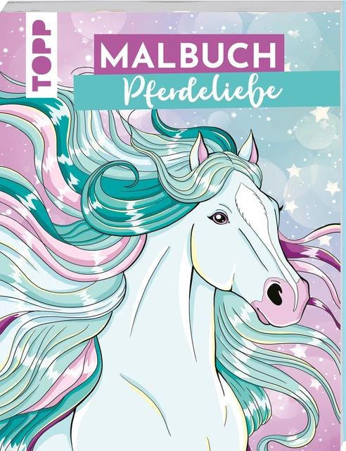 Malbuch „Pferdeliebe“ – über 40 Pferdemotive Zum Ausmalen, Ab 10 Jahren, Für Kreative Auszeiten