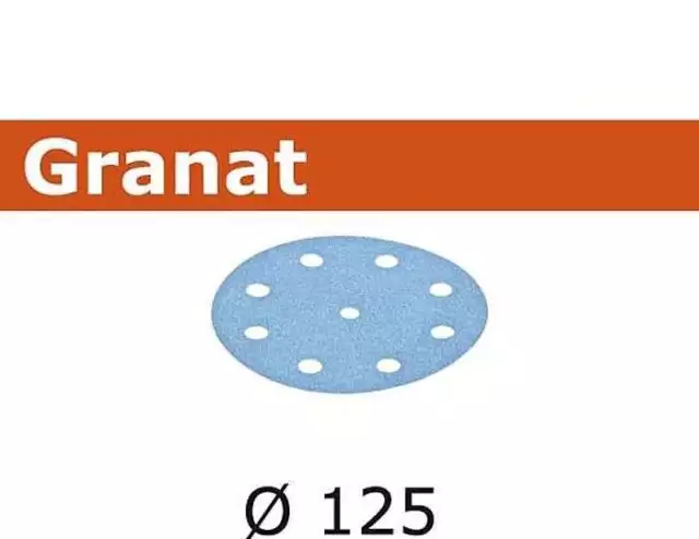 Festool StickFix Schleifscheiben Granat Ø 125 mm | P40 - P500 10/50/100 Stück