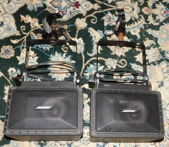 Vintage Pair Bose Roommate II Theater Speakers Bought w/ Theater Lights Untested