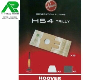 HV27 confezione 8 pezzi sacchetti ricambio HOOVER COMPATIBILE CON TUTTI I MODELLI ACENTA INDICATI NELLA FOTO 