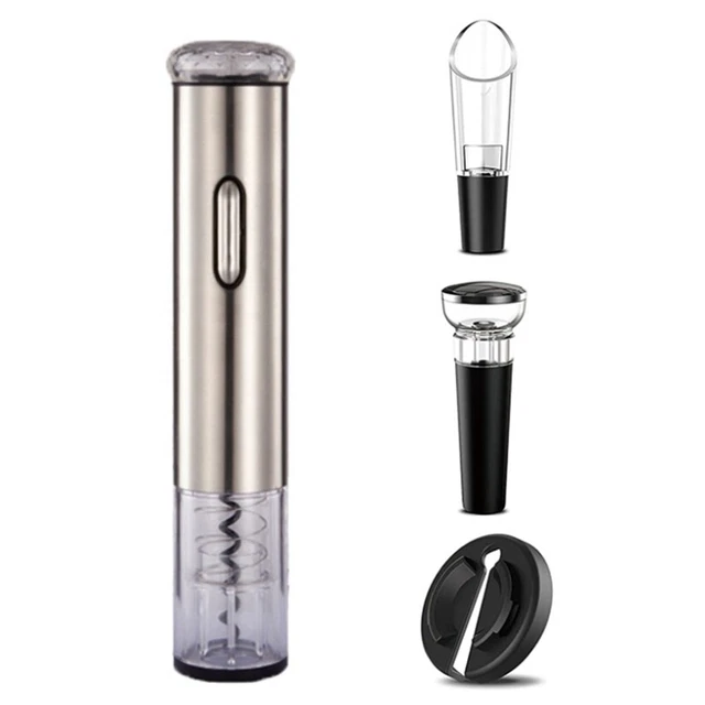 Flascello per vino rosso portatile WeinöFfner in acciaio inox J1A9