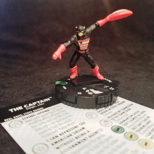 THE CAPTAIN - 018b - UNCOMMON Captain America and Avengers Marvel Heroclix #18b