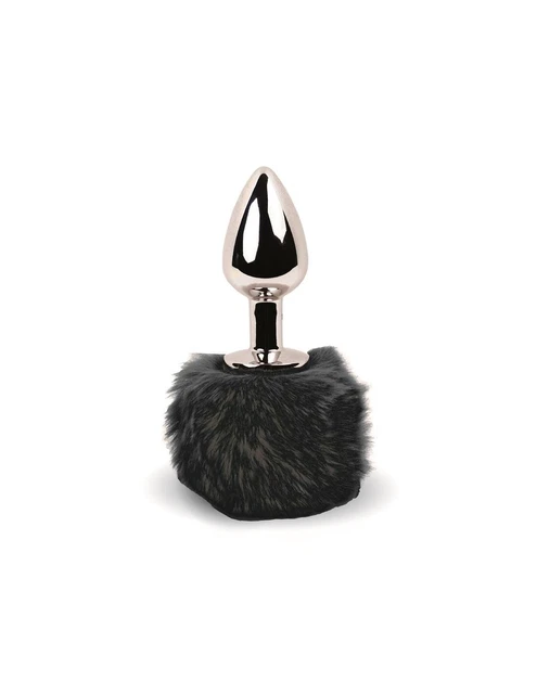 Bunny Tail Plug Anal con Cola Negro