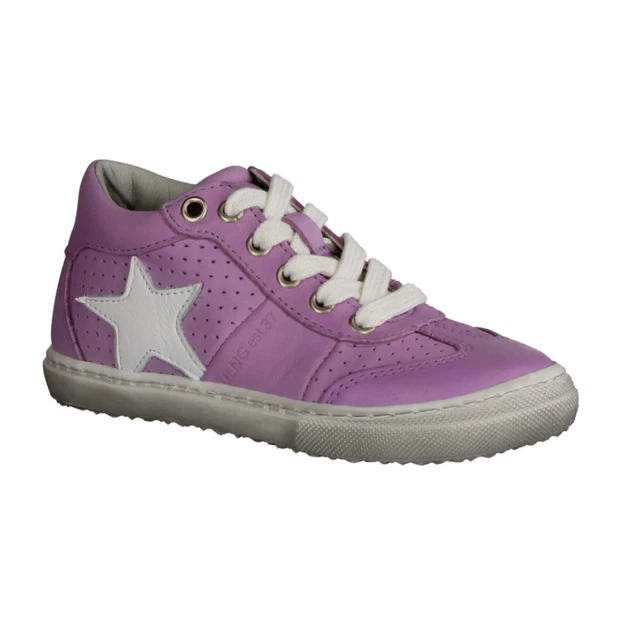 Däumling 600011M28 scarpe bambini, bambina, sneaker, pelle, lavanda, larghezza M