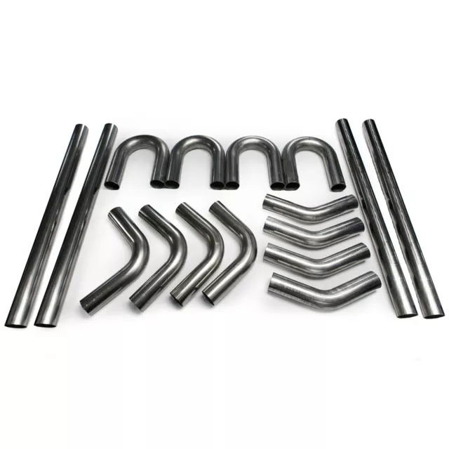 2" 304 Stainless Mandrel Bend Header Exhaust DIY Kit 45 180 90 Degree Piping