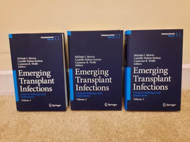 Springer 2021 Emerging Transplant Infections - Volume 1, 2 & 3 - Hardback Books