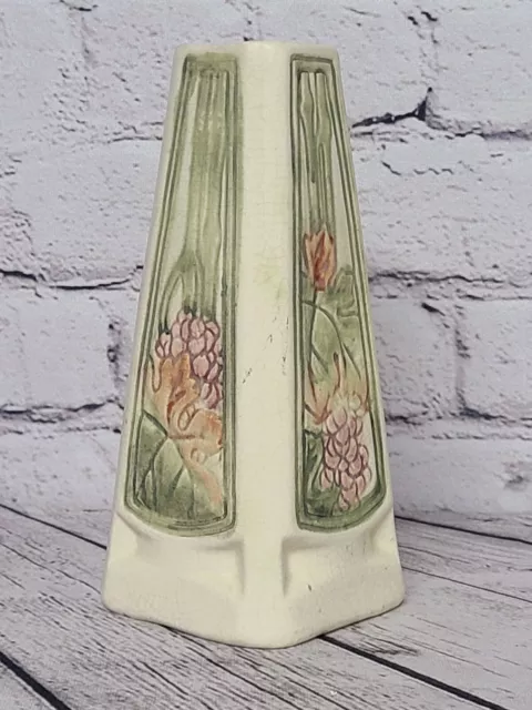 Antique 1920s Weller Pottery Roma Arts and Crafts Mission Style 7" Floral Vase