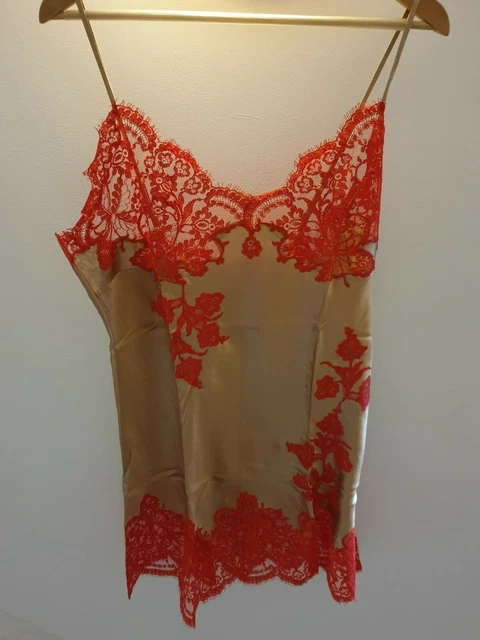 Nuisette Marjolaine Modèle Tentation Taille 46 - En Soie, Couleur Ocre, Neuve Sans étiquettes