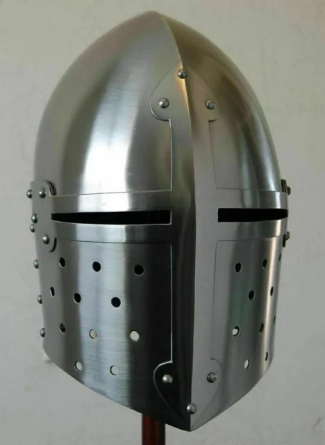 Medieval Sugarloaf Armour Helmet, Roman Knight Collectibles Helmet, Gift