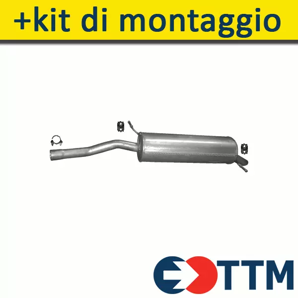 CITROEN C5 1.8 2.0 118/127/138/140/143HP 2002- Silenziatore Marmitta Posteriore+