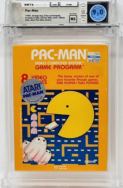PAC-MAN [ATARI INC] (Atari 2600, 1982) WATA 9.0 NS neuf scellé en usine ...