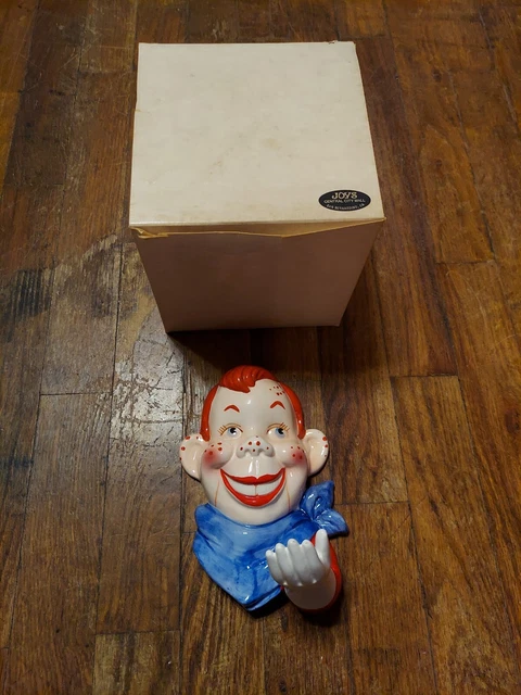 Howdy Doody Vandor Wall Towel Hanger Holder Decor Ceramic Painted RARE 5×5×8 NOS