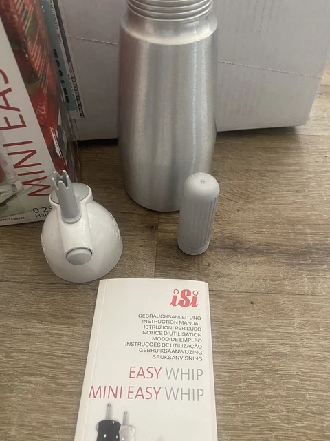iSi Easy Whip Mini Plus 1/2 Pint 0.25 L Stainless Steel Bottle, not completed