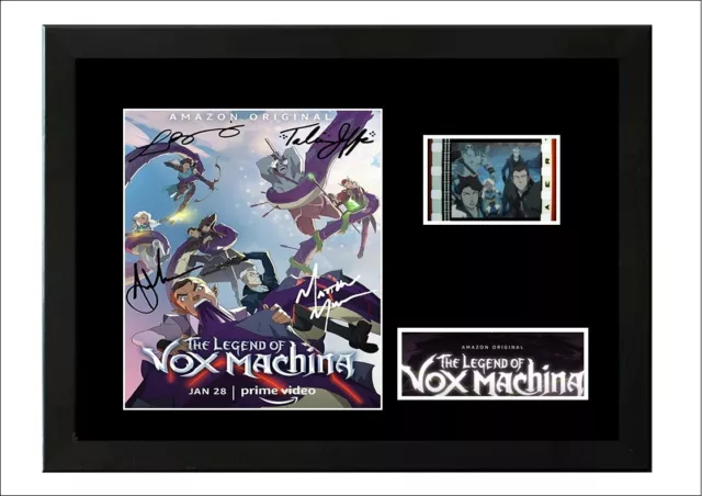 The Legend of Vox Machina 35mm Framed Film cell display New Cast signed stunning