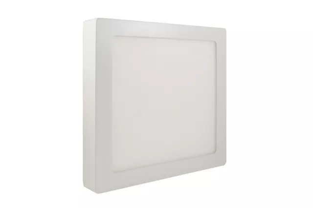 Plafoniera Led Soffitto 18W Applique Quadrato Bianco Luce Naturale Interna