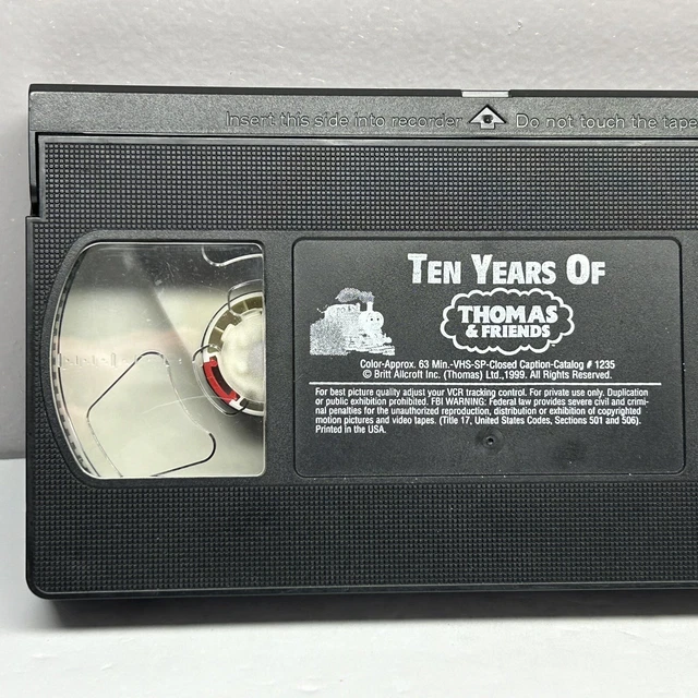 THOMAS TANK ENGINE 10 Years Best Friends VHS Video Tape Only Train