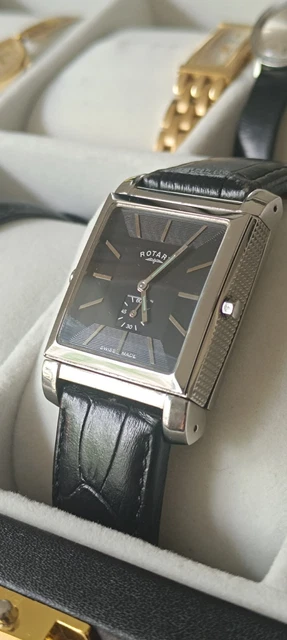 Rotary Reverso RARE ROTARY REVELATION Reverso Men’s Watch Working New Battery Good ...