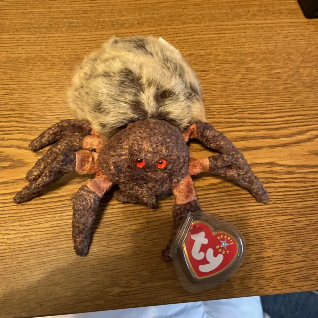 Ty Beanie Baby - HAIRY the Spider (6 Inch)  TAG Stuffed Animal Toy