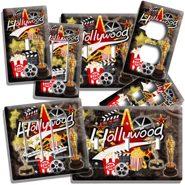 Hollywood Tv Room Home Movie Stars Theater Light Switch Outlet Hd Art Wall Plate
