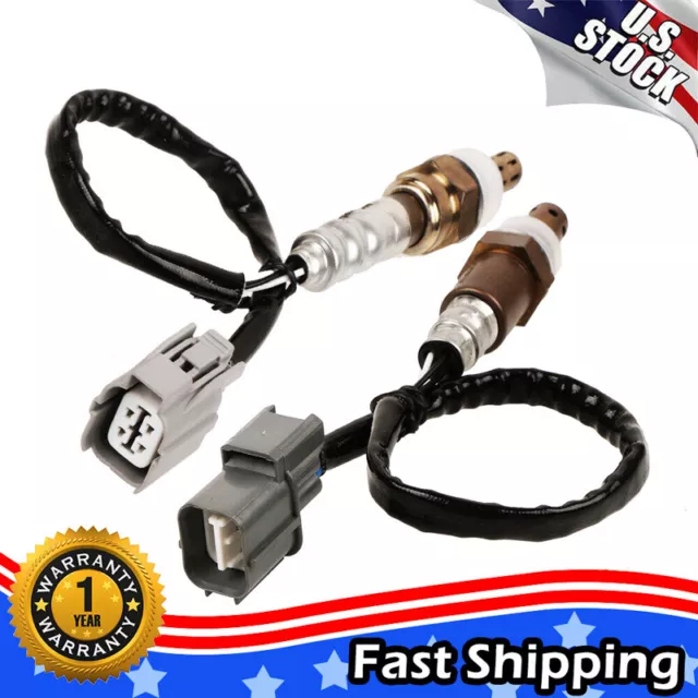 2x For Honda CR-V CRV 2002-2004 2.4L Air Fuel Ratio O2 Oxygen Sensor Up & Down A