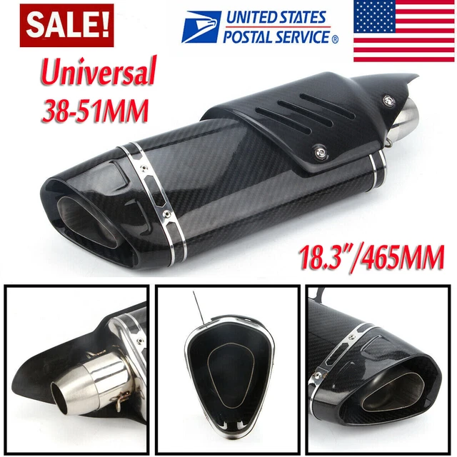 38-51mm Exhaust Muffler Silencer Slip On W/DB Killer Scooter ATV Dirt Bike 465MM