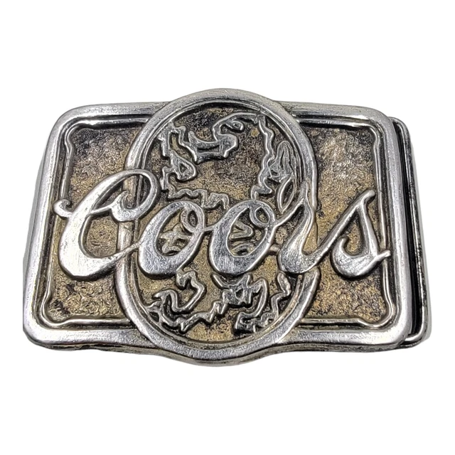 Vintage Coors Banquet Belt Buckle-Metal (2x3)