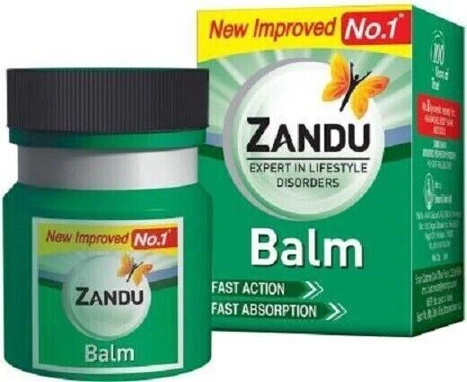 4 PC x 8ML Zandu Balm | pain relief | Headache, Body Ache & cold