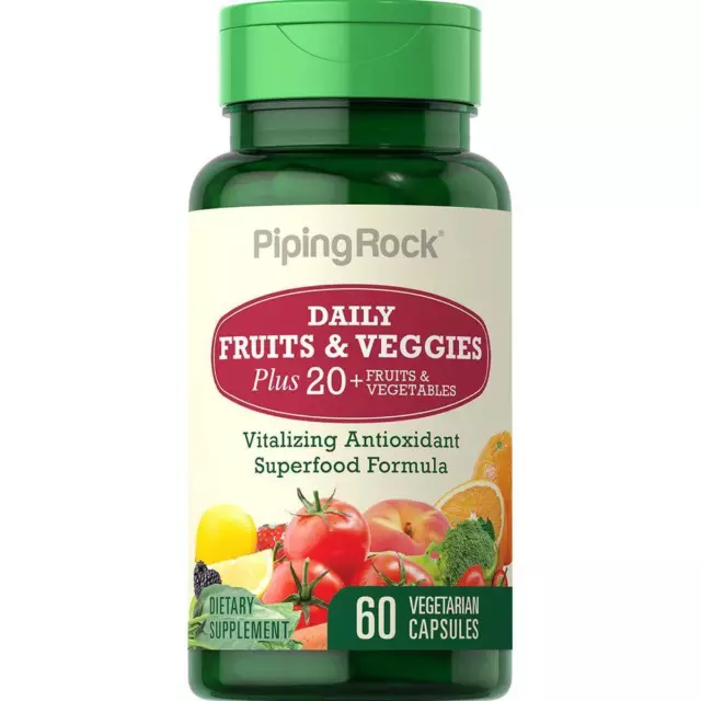 Fruits And Veggies Superfood Vitalizing Antioxidant Prebiotic Blend, 60 Caps