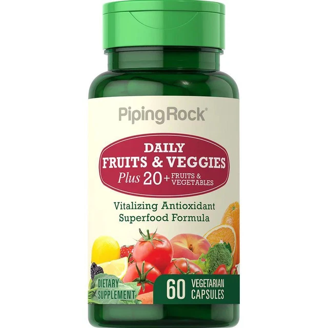 Fruits And Veggies Superfood Vitalizing Antioxidant Prebiotic Blend, 60 Caps Fruits And Veggies Superfood Vitalizing Antioxidant Prebiotic Blend, 60 Caps
