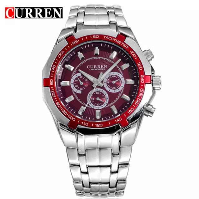 CURREN Brand Watches Men Steel Bracelet Wristwatch Casual Male Quartz Watch Gift