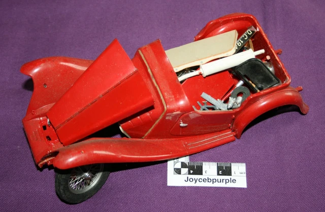 ENTEX MG TC sports car built 1:16 scale model for parts, spares or ...