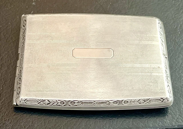 Antique Elgin Sterling Silver 925 Cigarette Case Box Vintage