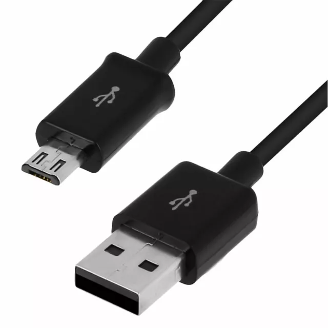 CÂBLE MICRO USB 1M pour Samsung A10 S6 S7 J4 J5 J6 J7 A6 Chargeur,Noir