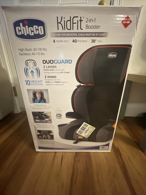 Chicco KidFit 2-in-1 Belt Positioning Booster Car Seat - Atmosphere Black