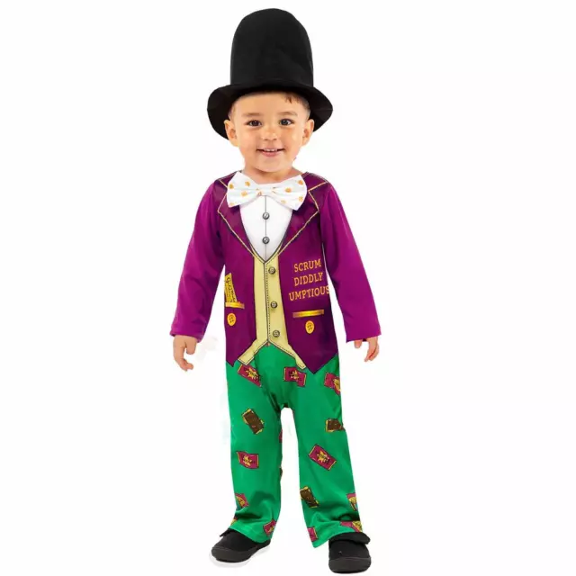 Willy Wonka Traje Niño - Día Del Libro Conjunto para Niños