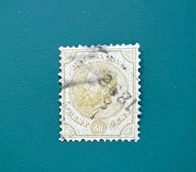 Curacao 1881-89 Used King William III Perf 12 1/2 x 12 sg 25b