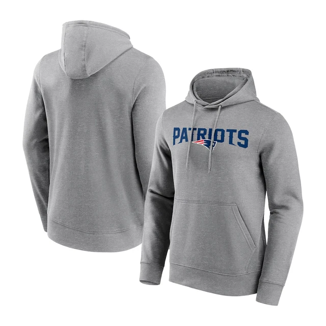 New England Patriots Hoodie (Size XL) Men's NFL Wordmark Graphic Hood - New