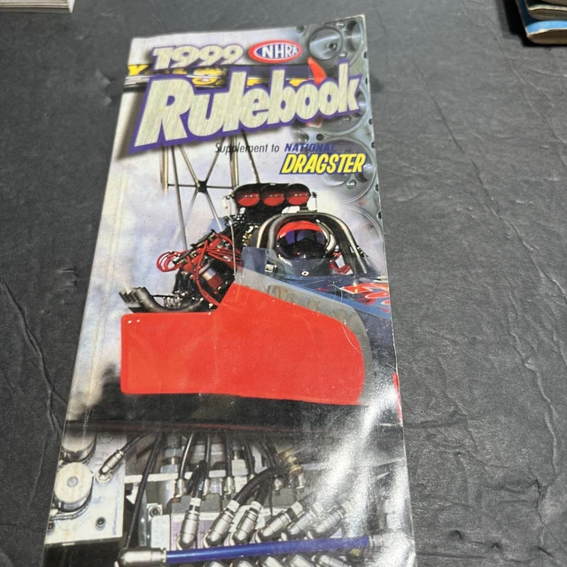 VINTAGE 1999 NHRA Rule Book Drag Racing Specification Guide Dragster