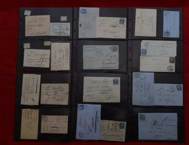 Superbe lot de 175 anciennes lettres:regarder photos car rares,cachets et timbre