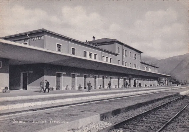 C17394-(Molise) Isernia, Stazione Ferroviaria, Ed. Angelo Santoro Emporio
