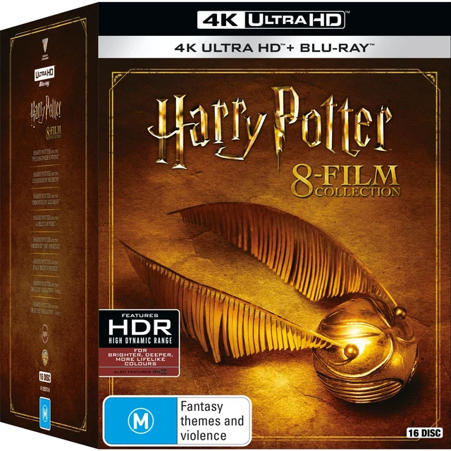 HARRY POTTER THE complete collection 4k UHD + Blu ray 8 film set 16 discs New EUR 111,33