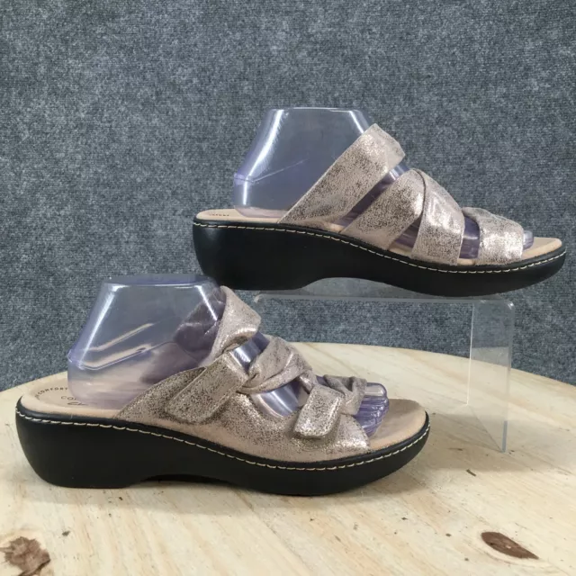 Delana curve wedge top sandal