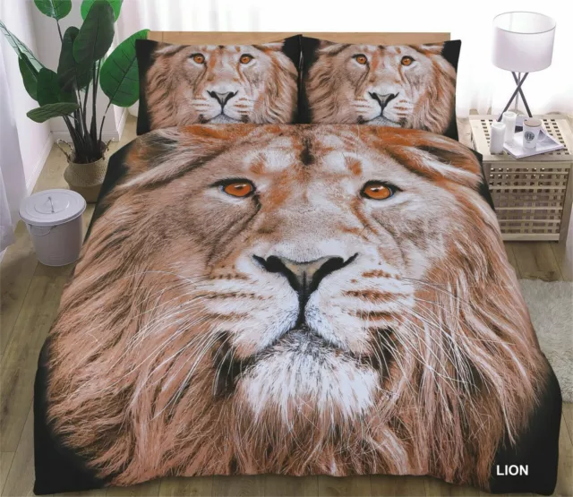 Animal Printed Duvet Cover Beddings with matching Pillowcase-Multiple Design