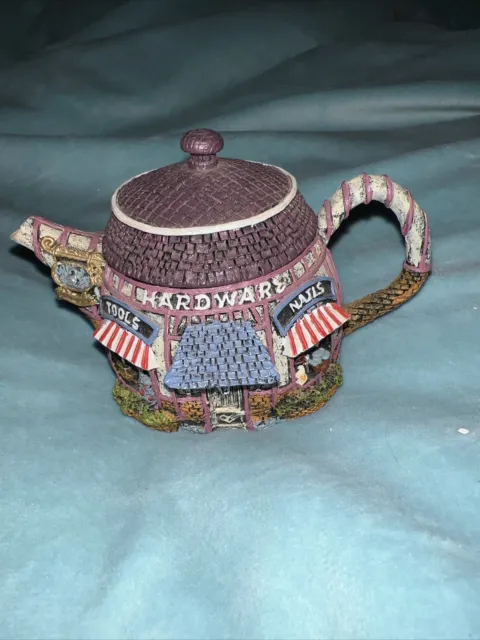 Hometown Teapot Cottages Collectible Resin Figurine Hardware Store