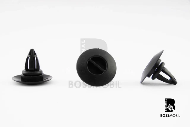 10x BOSSMOBIL Fodera Rivestimento Attaccamento Clip Fissaggio, 25X16X8mm