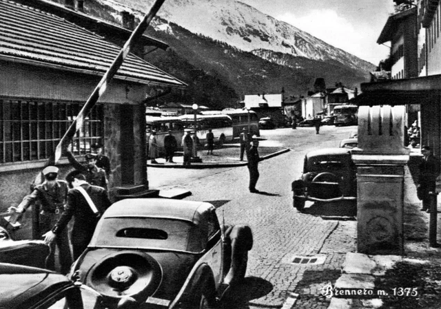 Cartolina Brennero Frontiera Italia Austria Viagg.1957