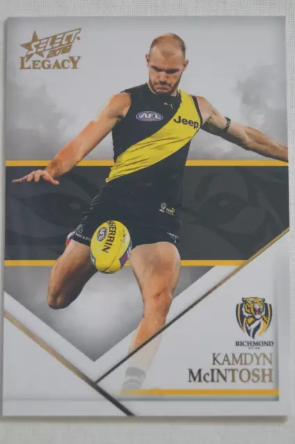 Richmond Tigers AFL-VFL Football Select Legacy In Action Card Kamdyn McIntosh