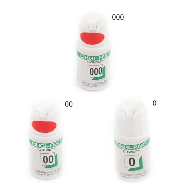 1 Bottle Dental Gingival Retraction Cord Packing size 0 00 000.