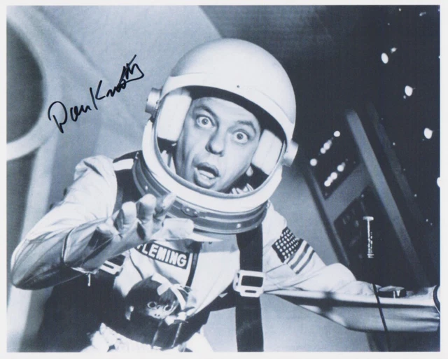 DON KNOTTS hand-signed THE RELUCTANT ASTRONAUT 8x10 authentic w/ coa FUNNY SCENE